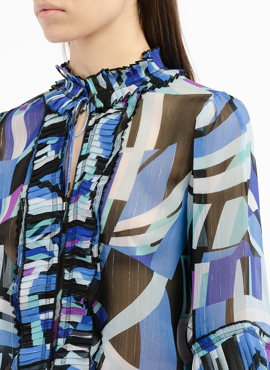 Геометрична блуза Marc Cain Collections