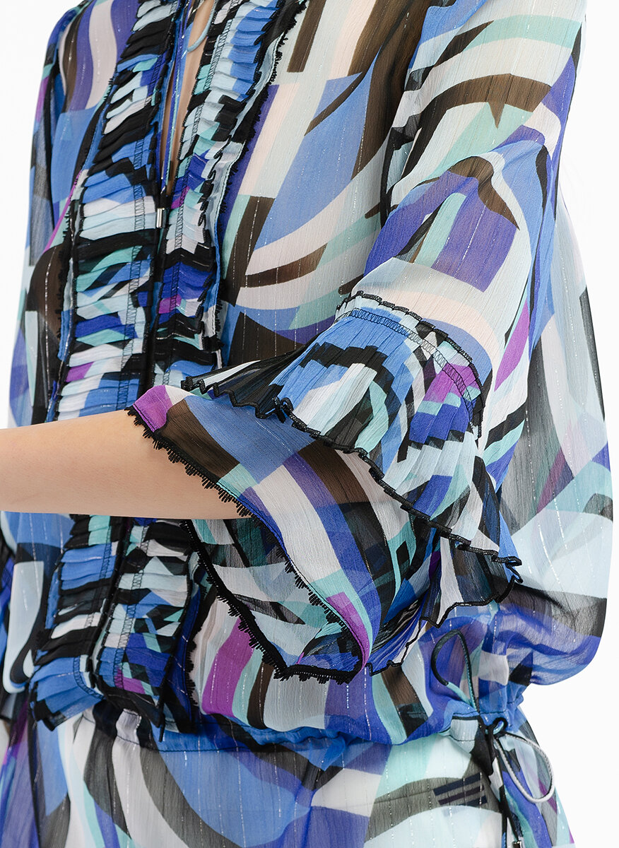 Геометрична блуза Marc Cain Collections
