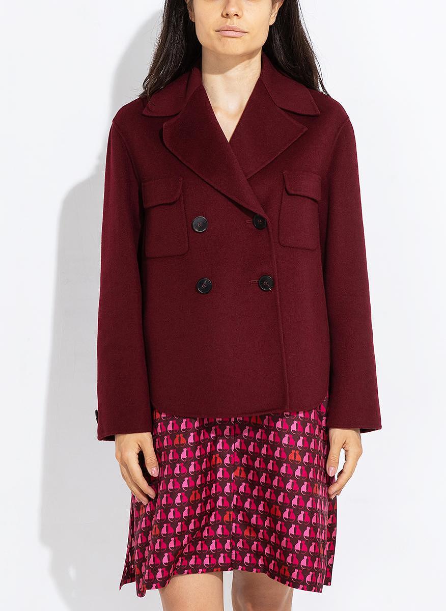 Късо палто от вълна и кашмир Max Mara Studio Fida