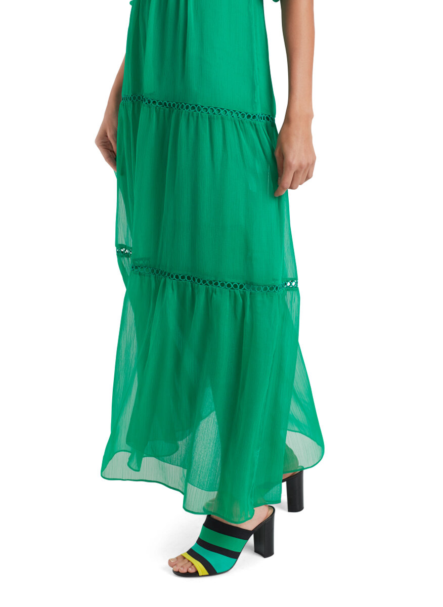 Дълга рокля с детайл от дантела Marc Cain Collections