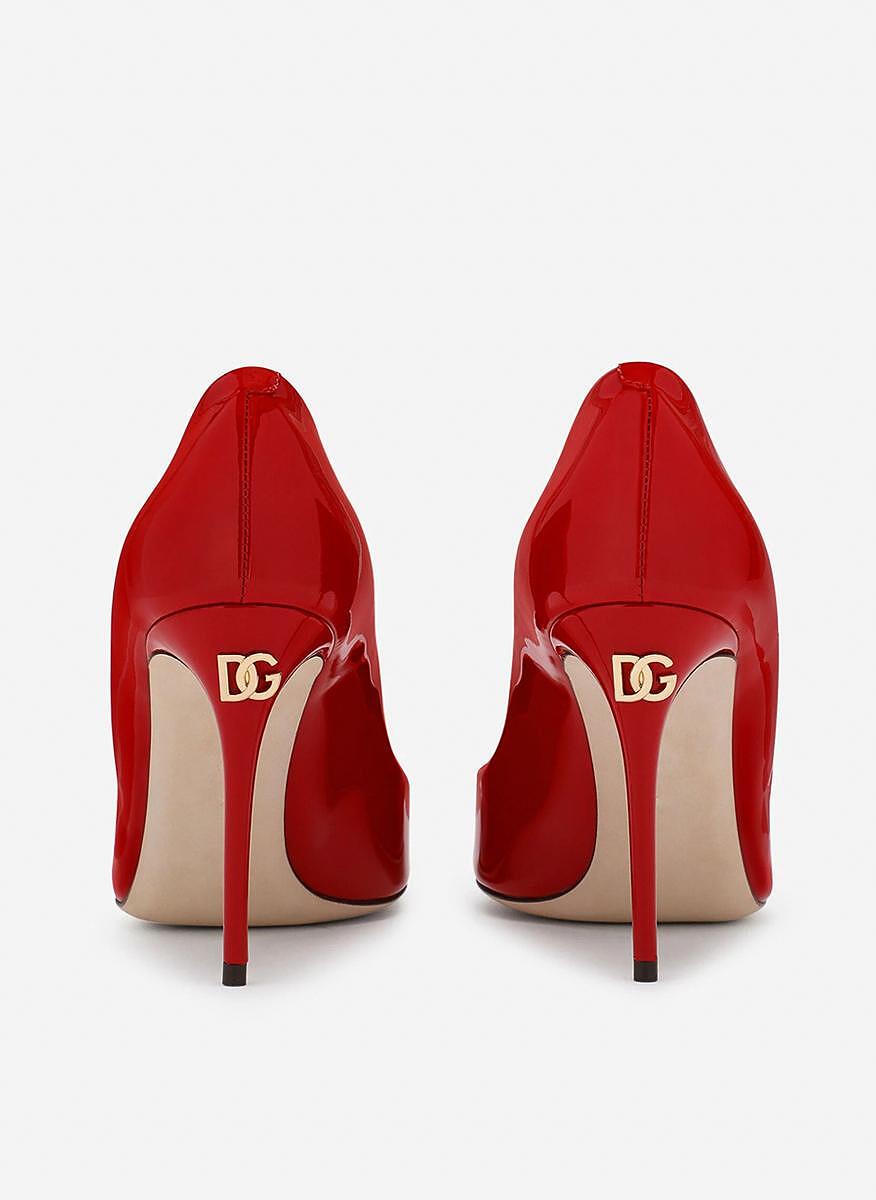 Обувки на ток с лого Dolce&Gabbana