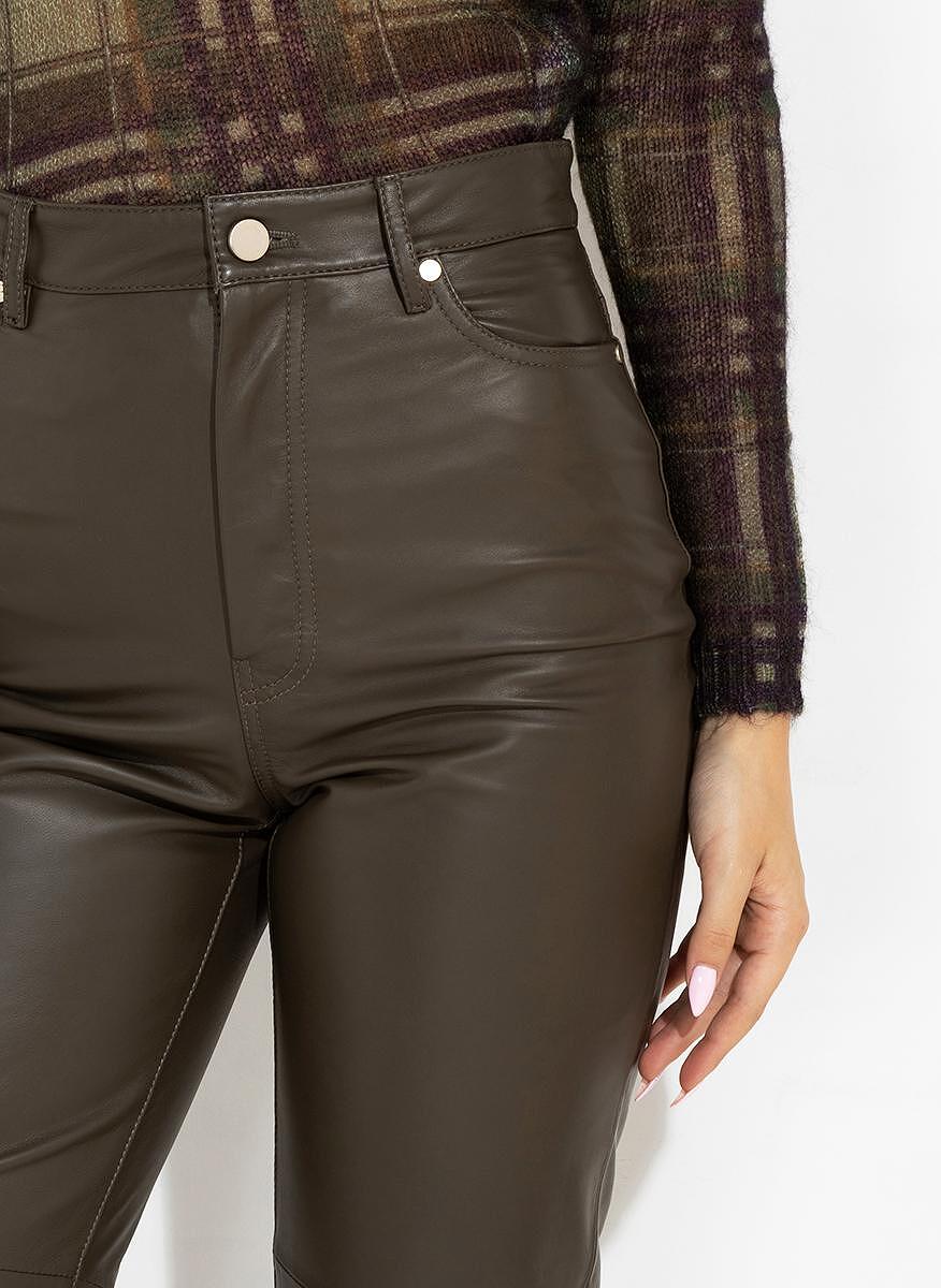 Кожен панталон Max Mara Studio TONY