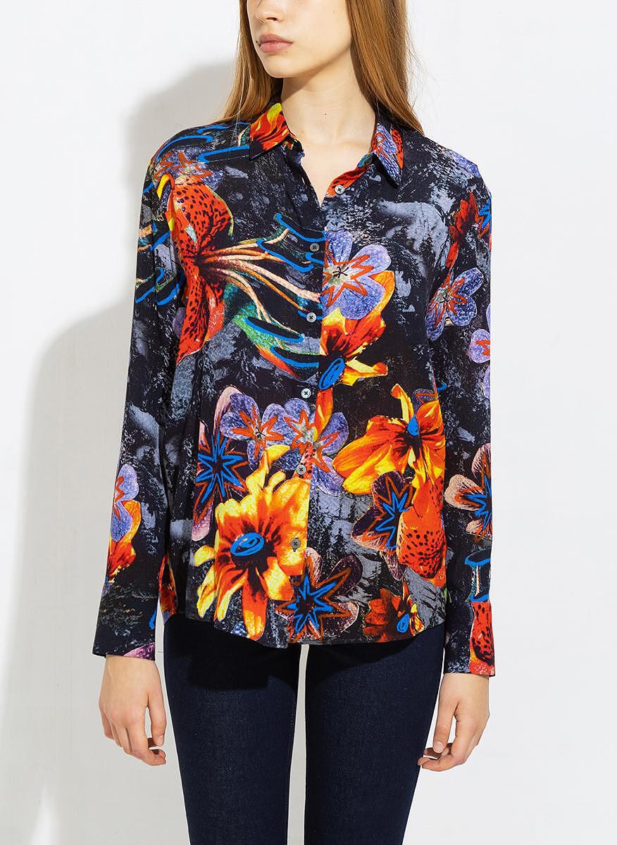 Риза с флорален принт Paul Smith