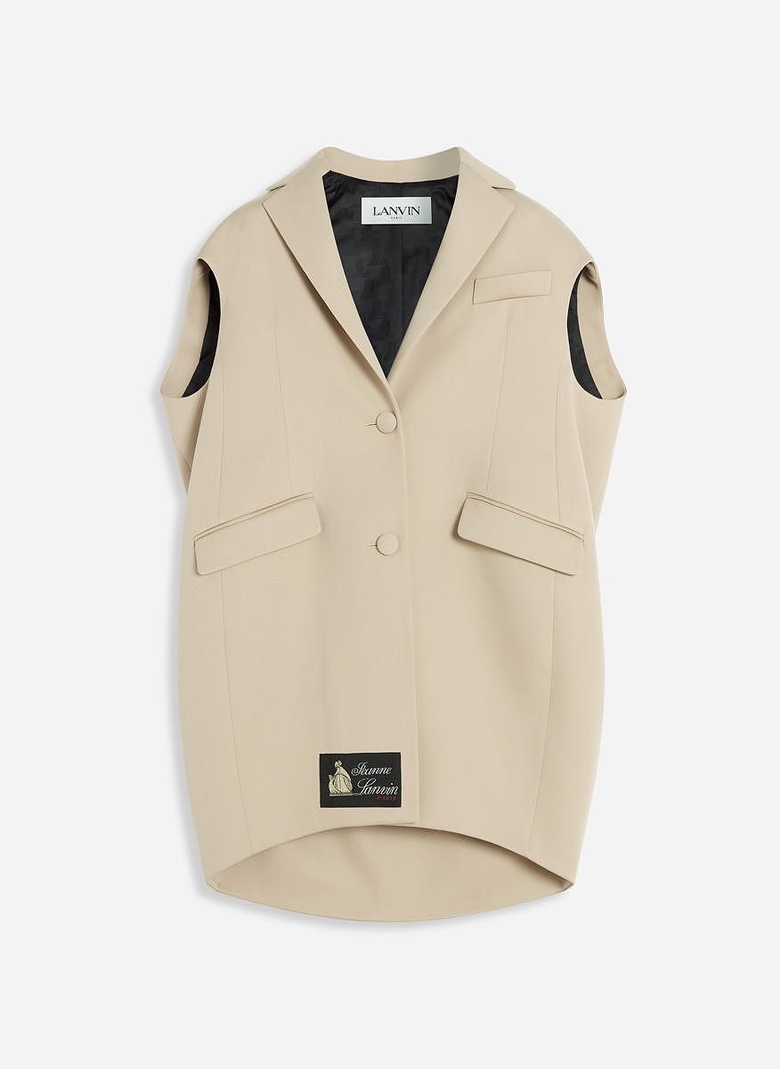 O'sized елек от вълна Lanvin