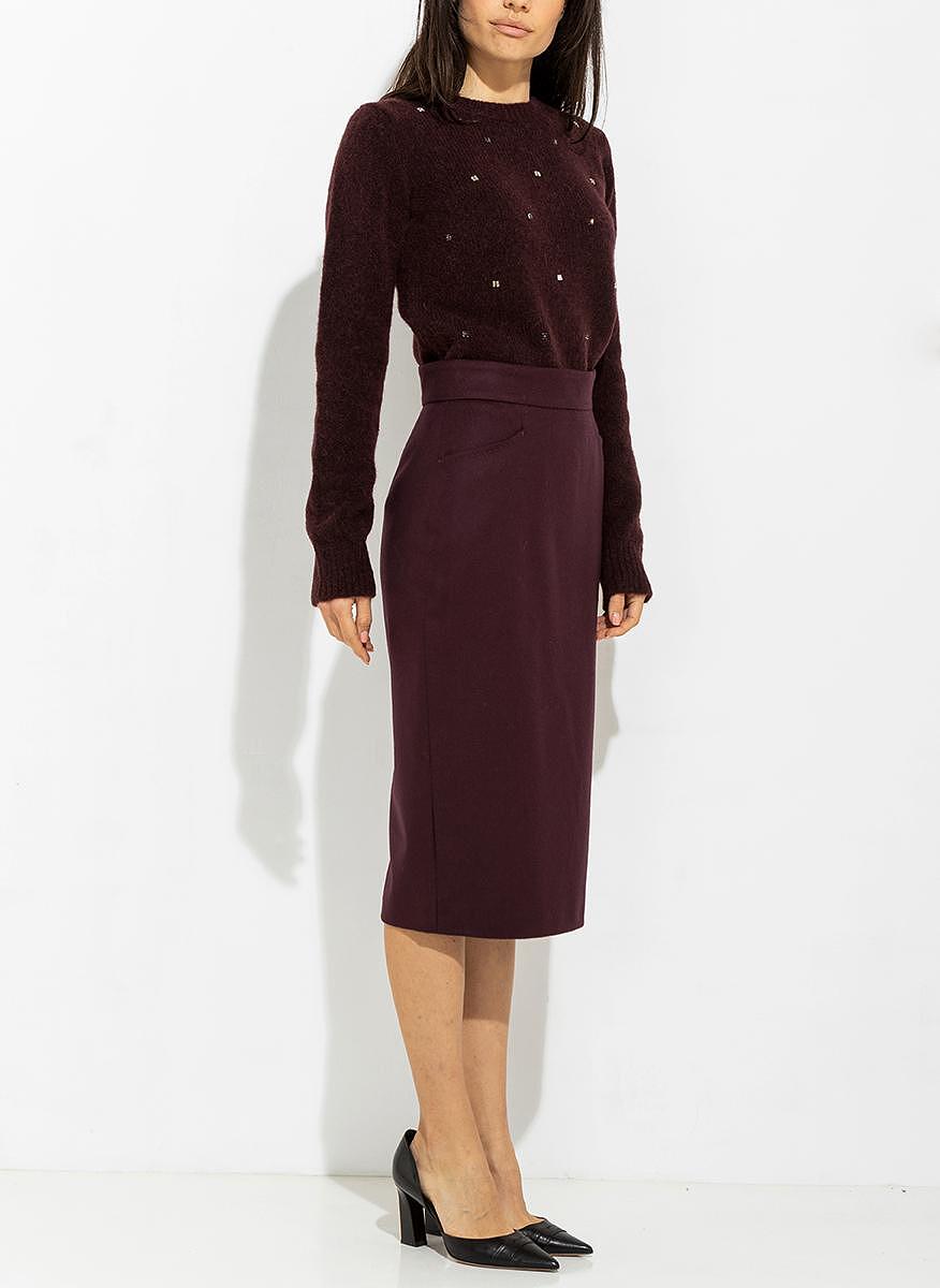 Пола от фина вълна Max Mara Studio Faraone
