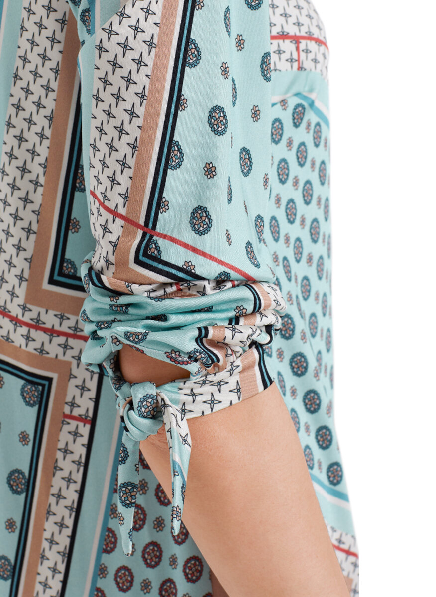 Рокля с асиметричен принт Marc Cain Collections