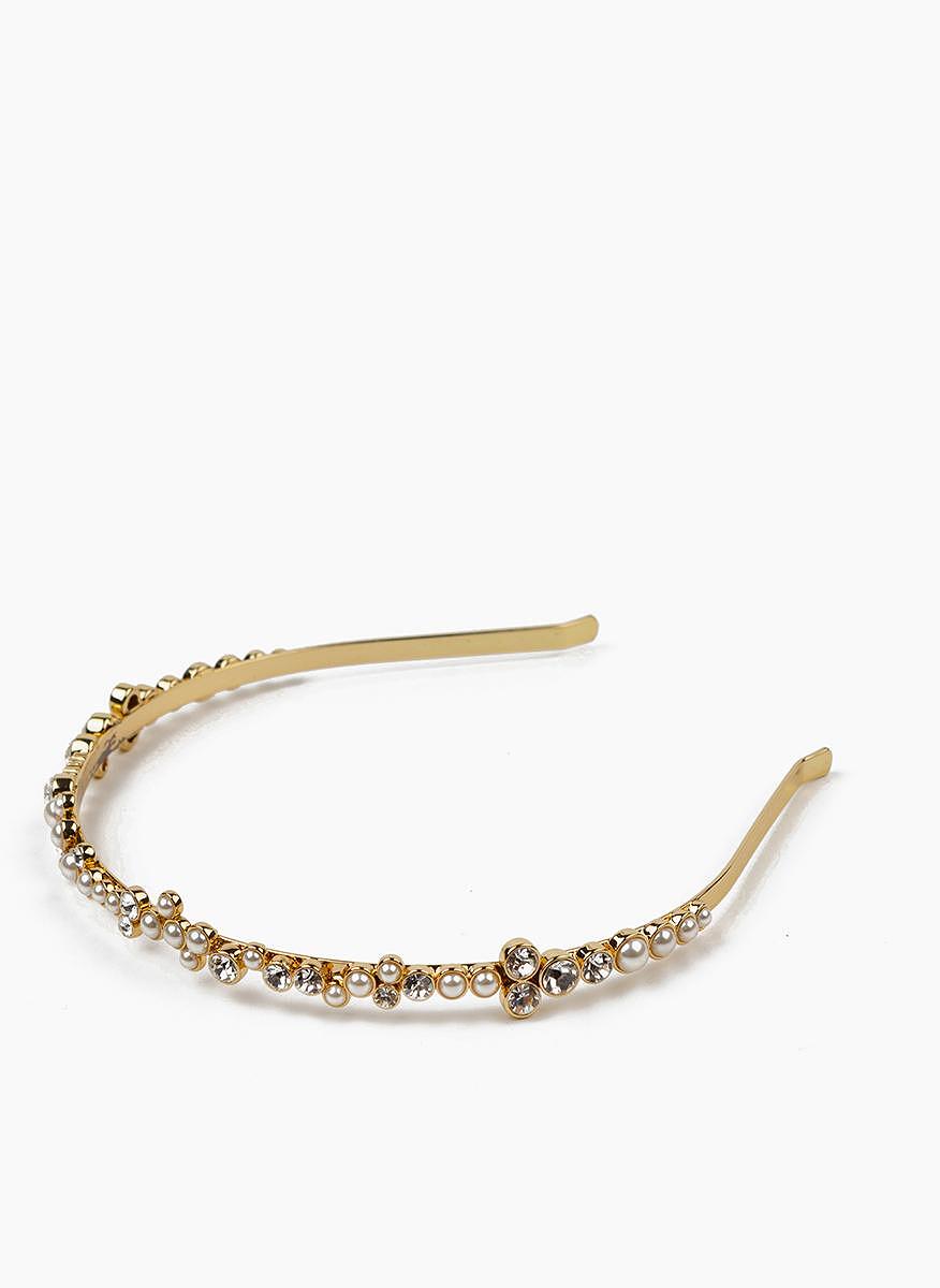 Диадема с декоративни кристали Max Mara Hoopy