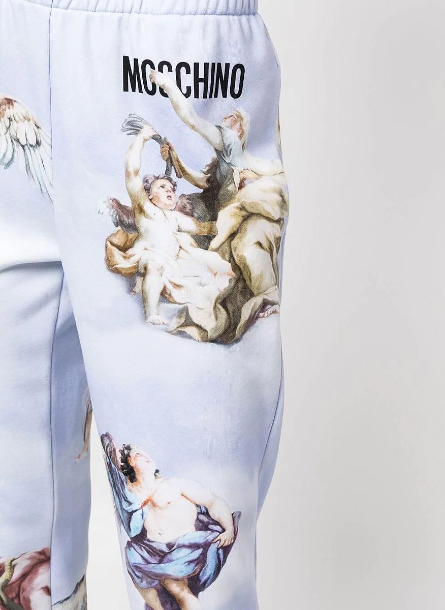 Панталон с графичен принт Moschino Couture