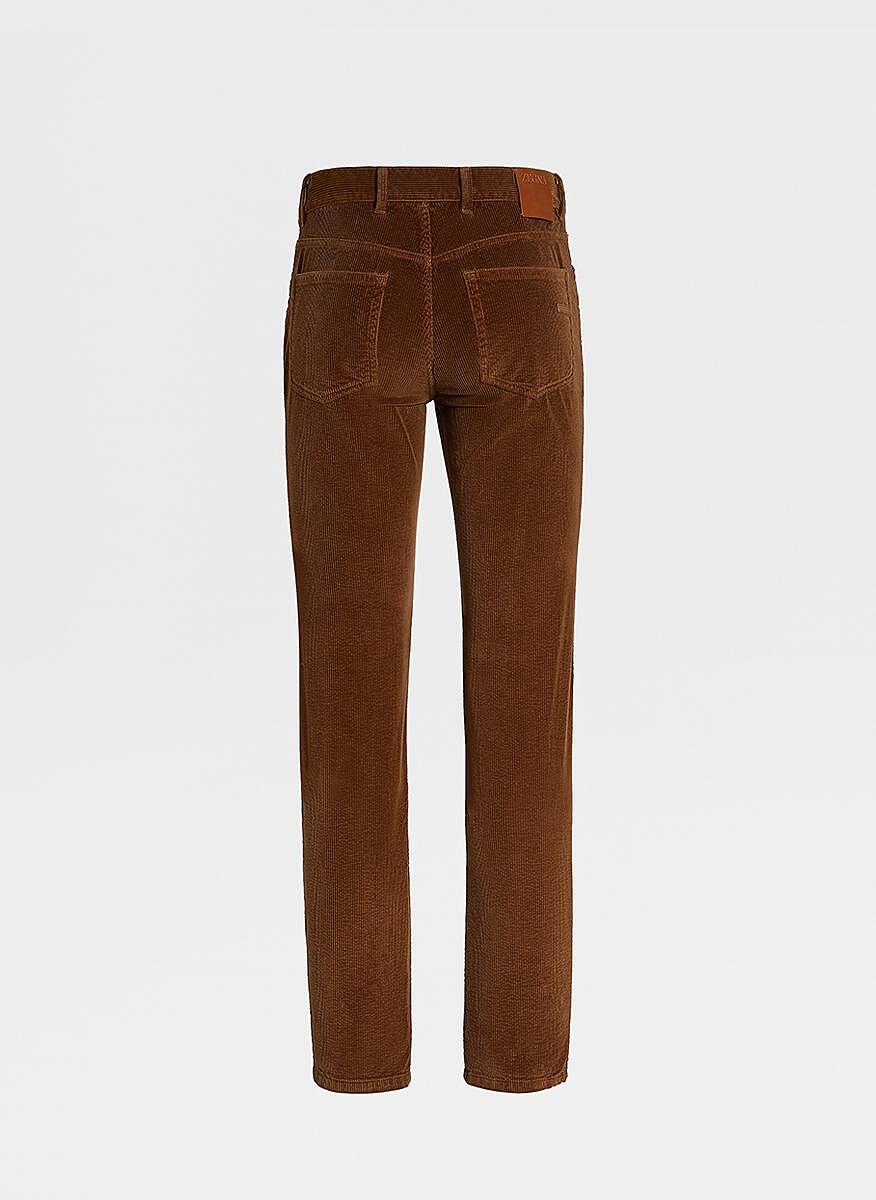 Панталон от рипсено кадифе Zegna