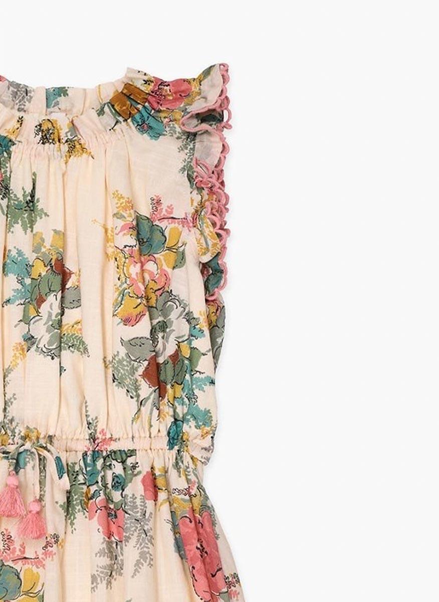 Рокля 'Honey Peony Floral' Zimmermann Kids
