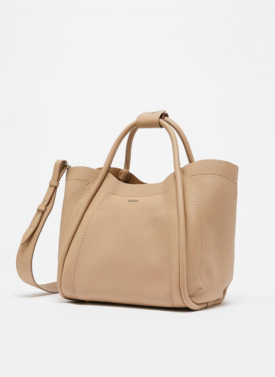 Кожена чанта Max Mara Marinesdrummed
