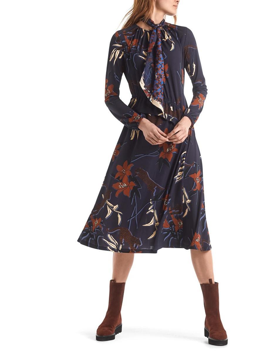 Рокля с флорален принт Marc Cain Collections