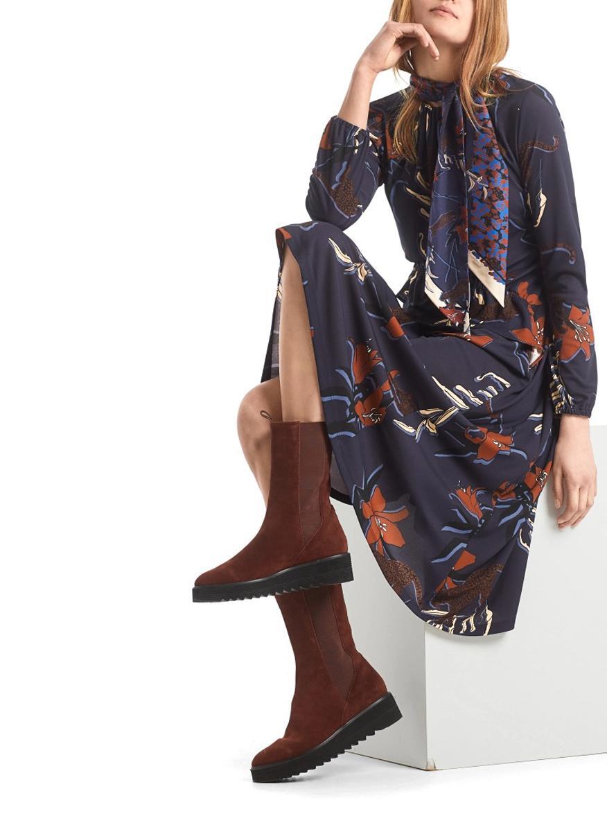 Рокля с флорален принт Marc Cain Collections