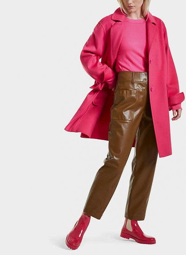 Палто с вълна и коприна Marc Cain Collections