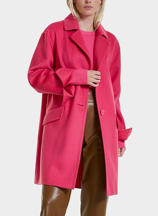 Палто с вълна и коприна Marc Cain Collections