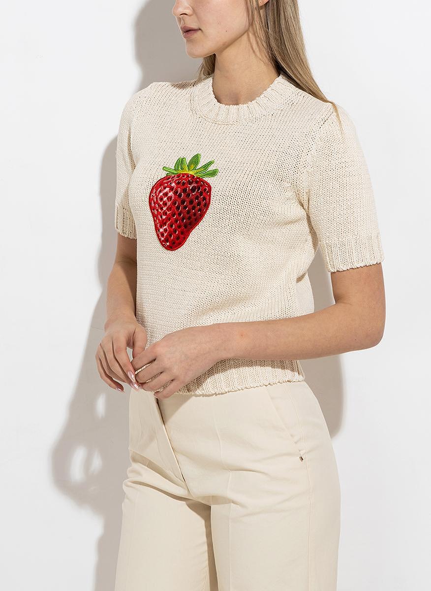 Пуловер с бродерия Sportmax Dear
