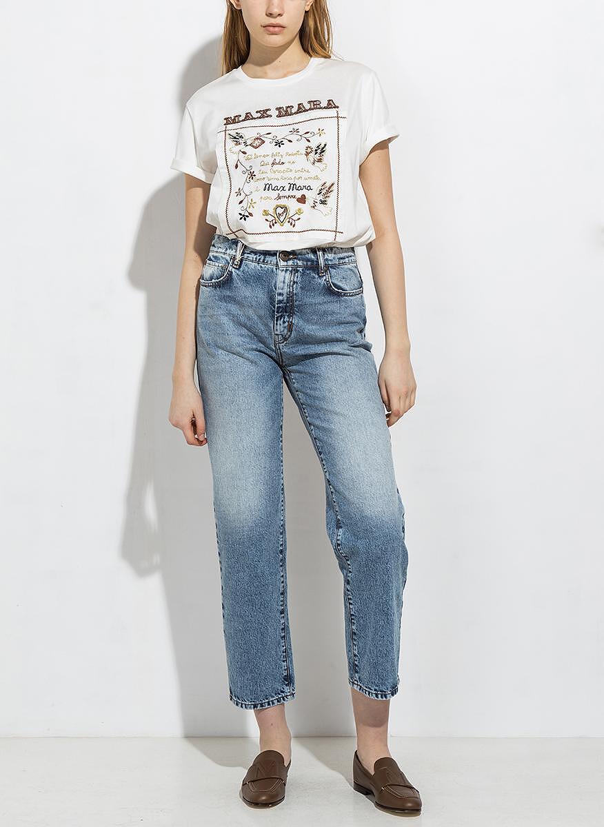 Тишърт с бродерия Max Mara Tshirt