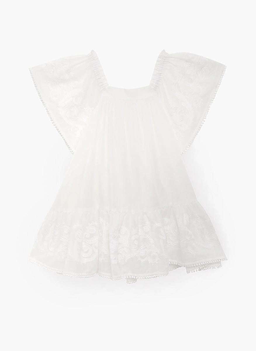 Рокля с бродерия Zimmermann Kids