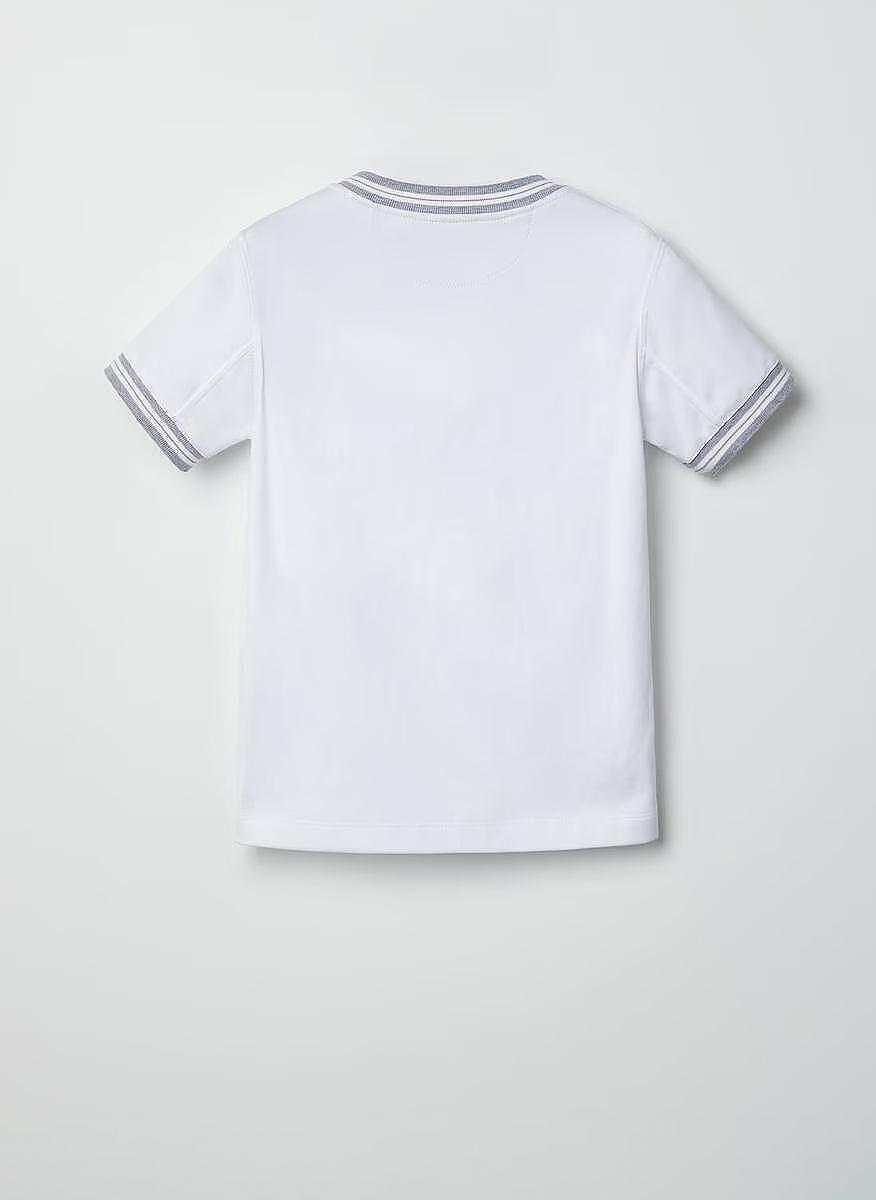 Тишърт с раиран мотив Brunello Cucinelli Kids 4-6