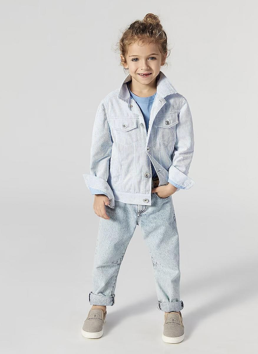 Деним с износен ефект Brunello Cucinelli Kids 10