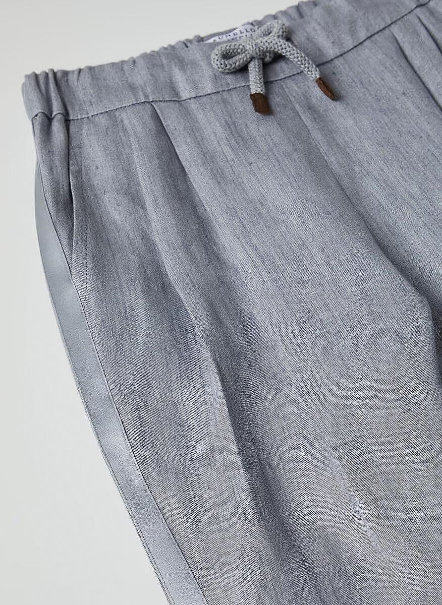Ленен панталон Brunello Cucinelli Kids 8-10