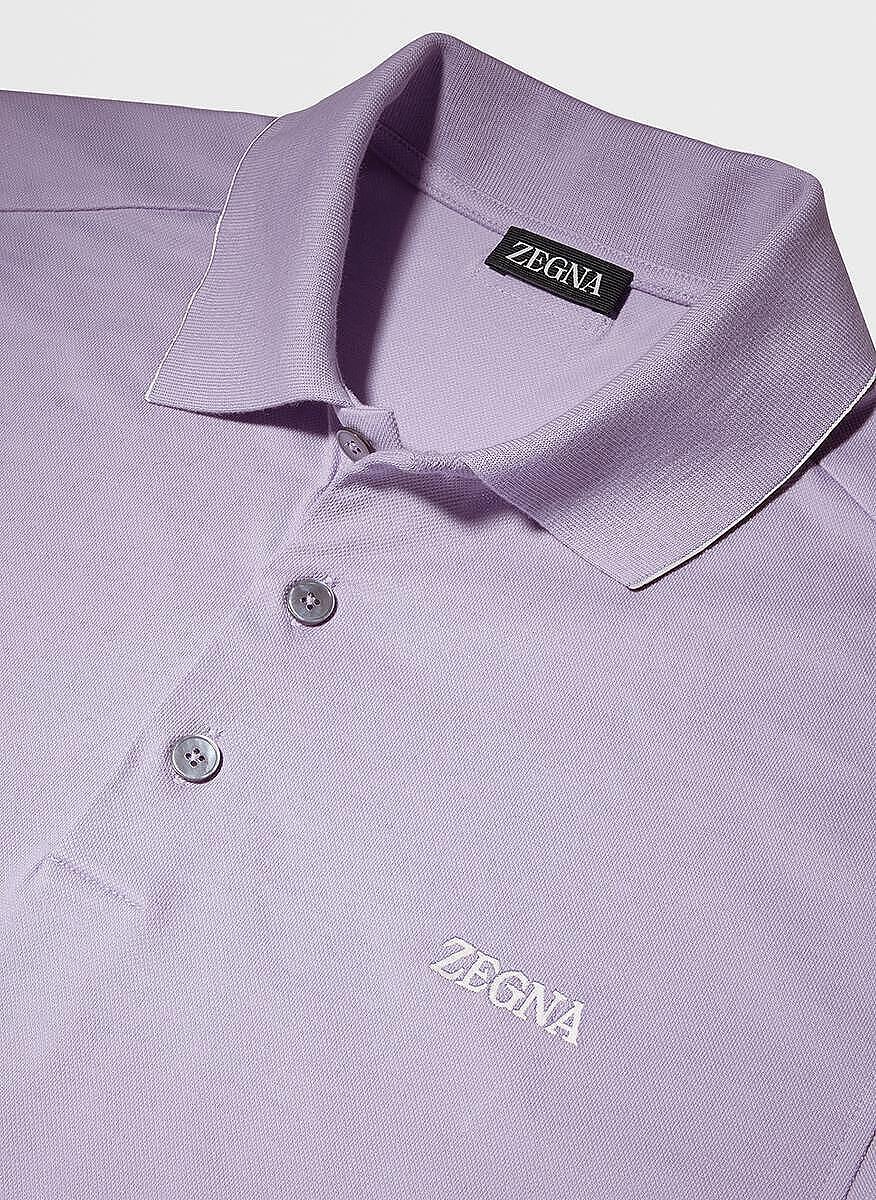 Полошърт с лого Zegna
