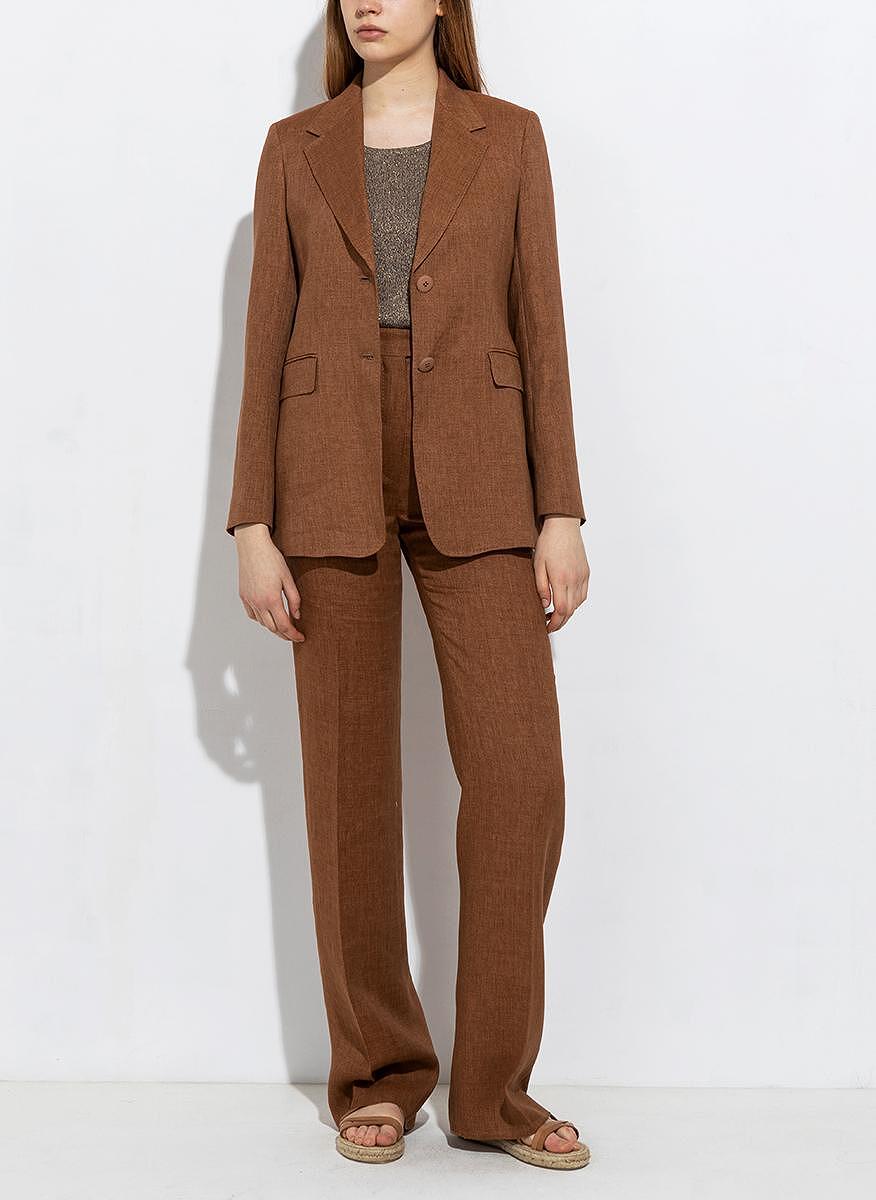 Сако от лен Max Mara Studio Teca