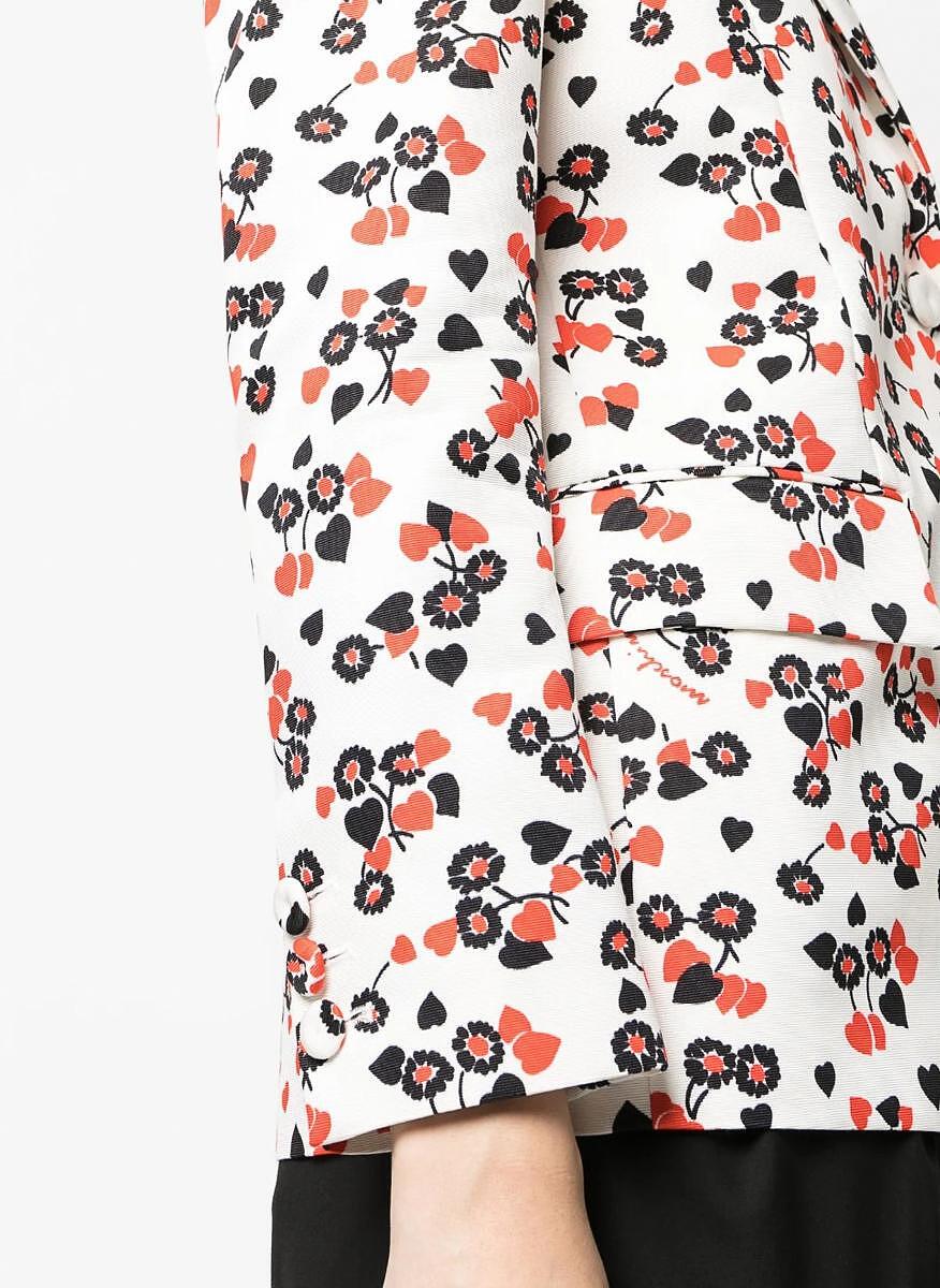Сако с цялостен принт Moschino
