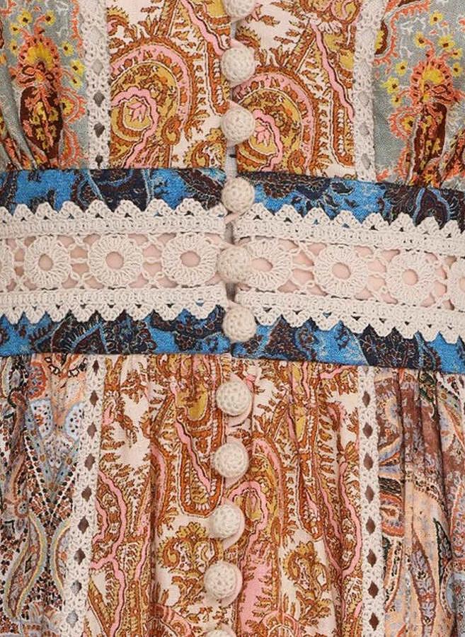 Рокля с принт 'Paisley' Zimmermann