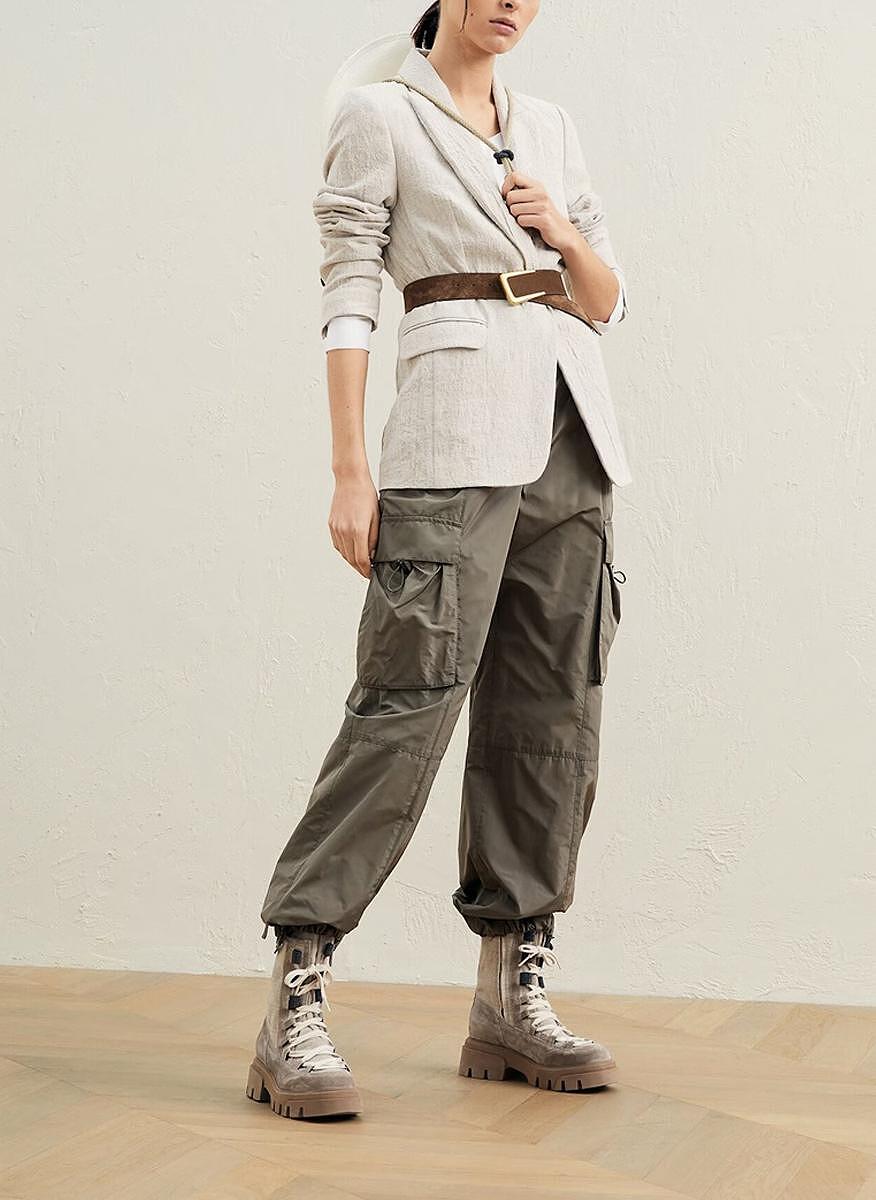 Пуловер 'Dazzling Brushstroke Embroidery' Brunello Cucinelli