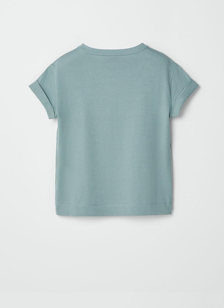 Тишърт с бродерия 'Dream Out Loud' Brunello Cucinelli Kids