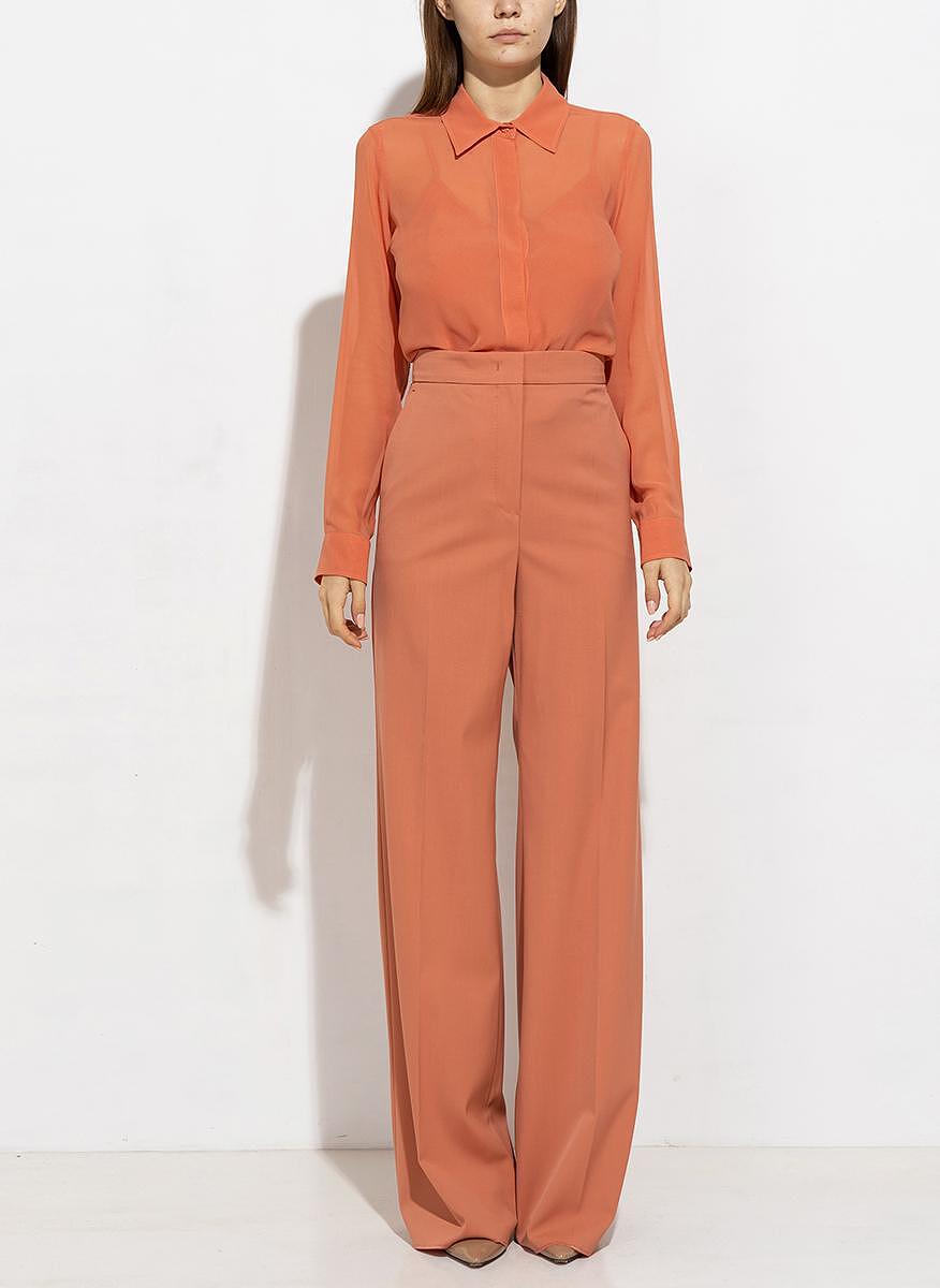 Риза от копринен жоржет Max Mara Manche