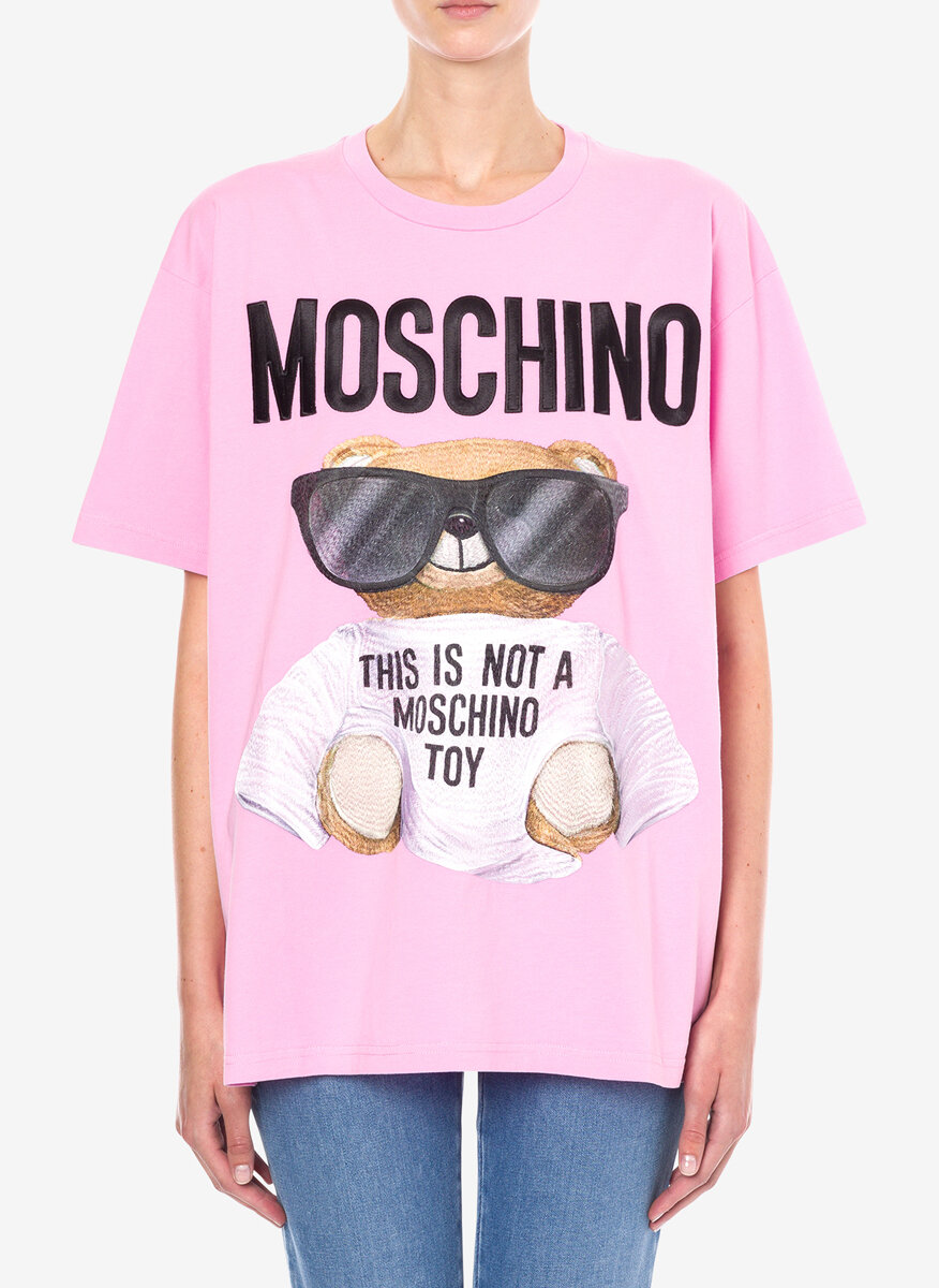Тишърт с принт Moschino
