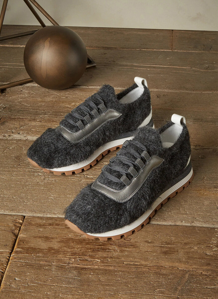 Спортни обувки `Furry Knit` Brunello Cucinelli