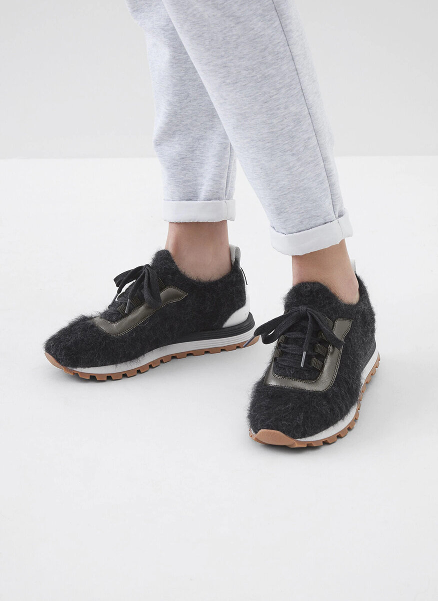 Спортни обувки `Furry Knit` Brunello Cucinelli