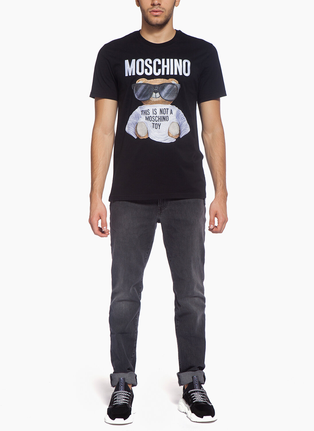 Тишърт  Moschino с Teddy bear принт