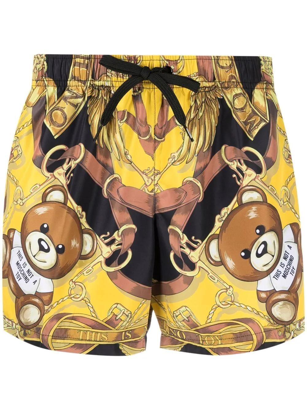 Бански Moschino с Teddy scarf принт
