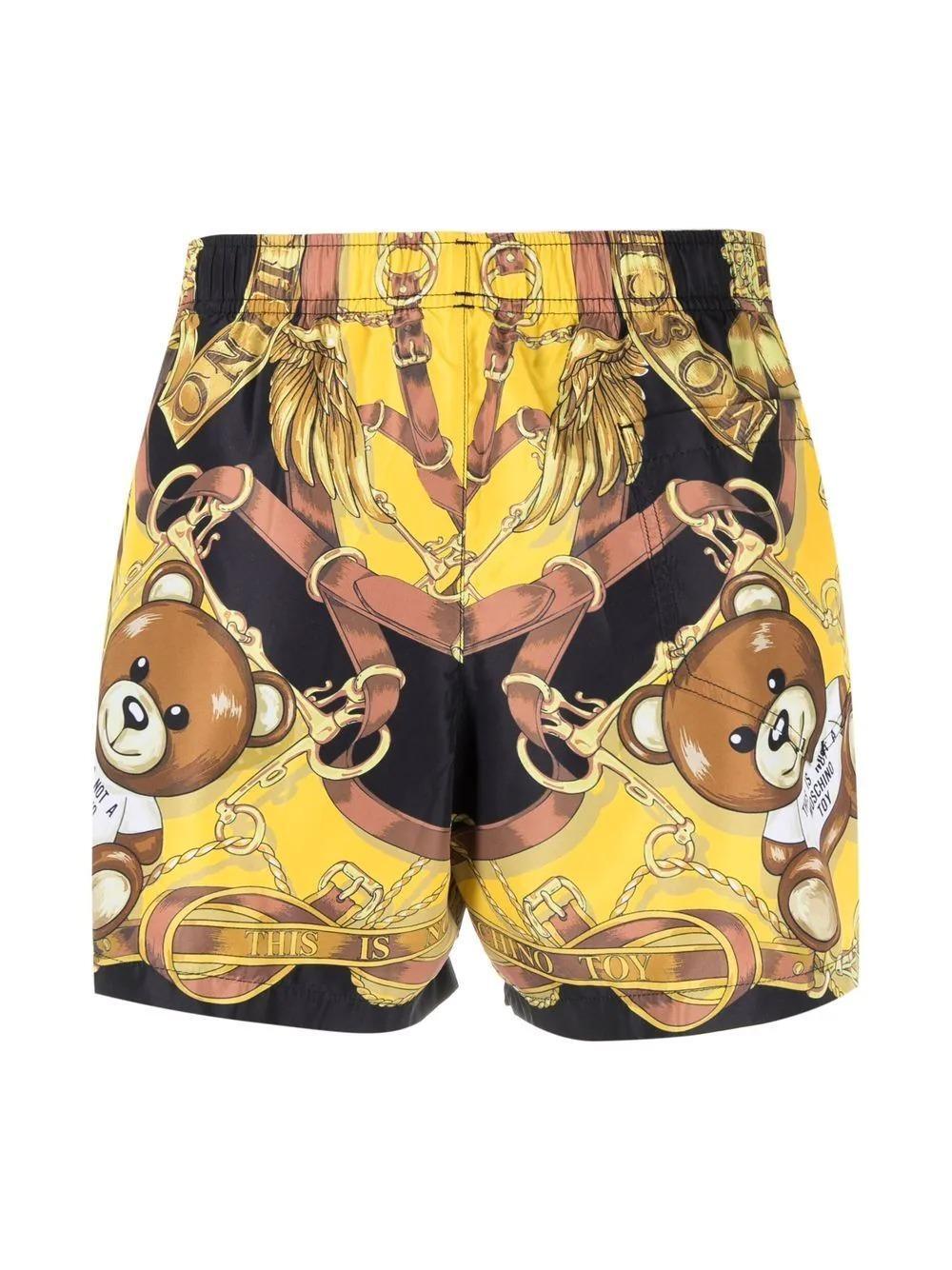 Бански Moschino с Teddy scarf принт