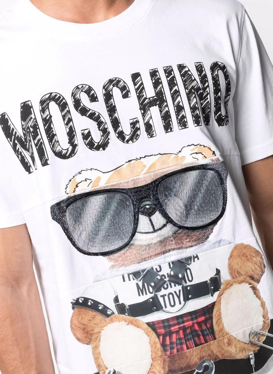 Тишърт  Moschino с Teddy bear принт
