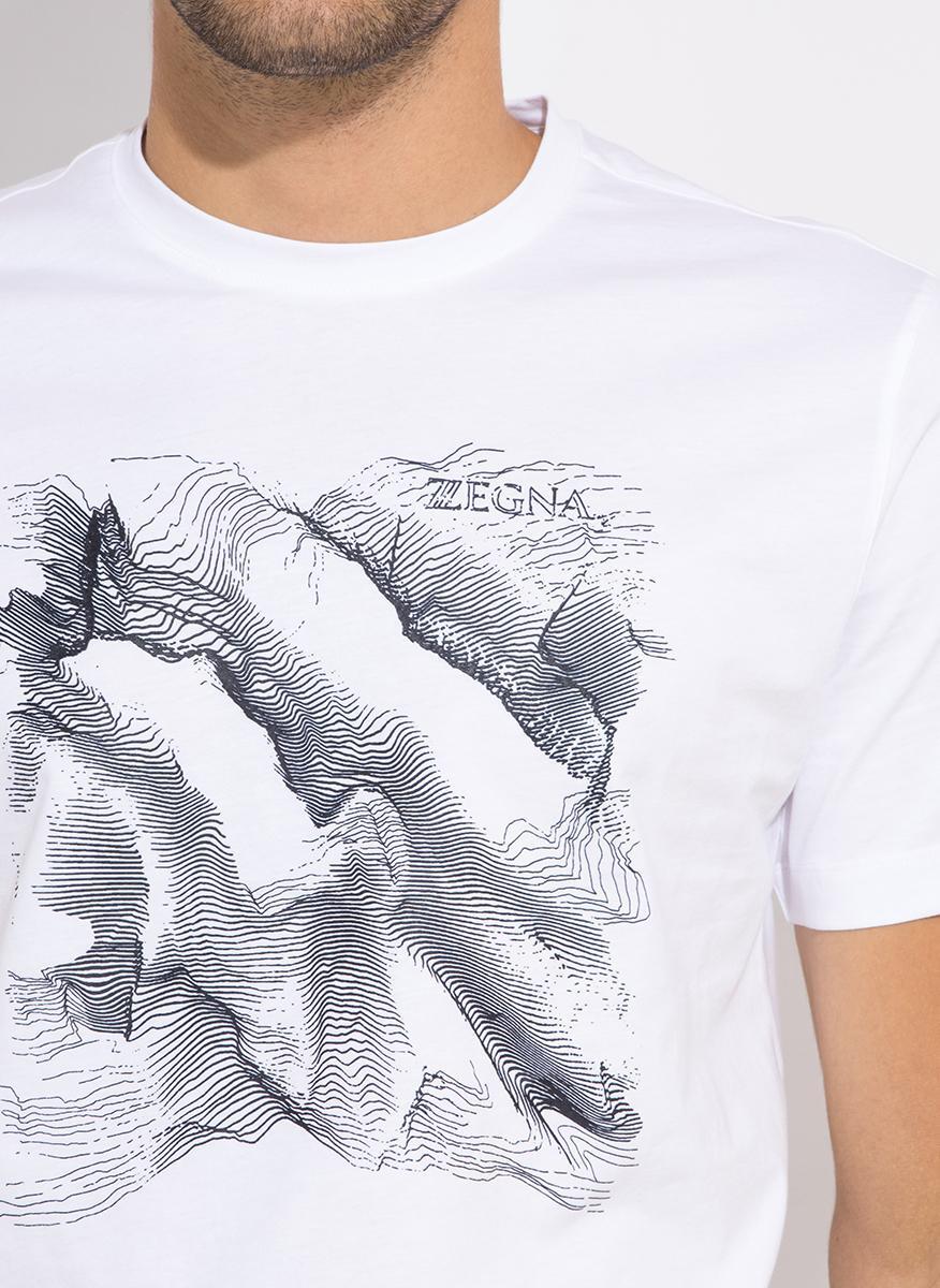 Тишърт с принт Z Zegna
