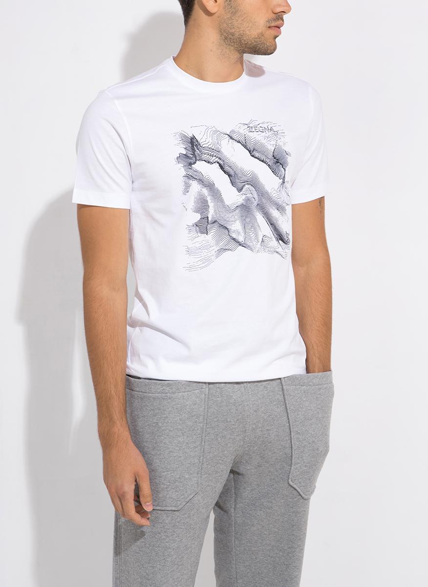 Тишърт с принт Z Zegna