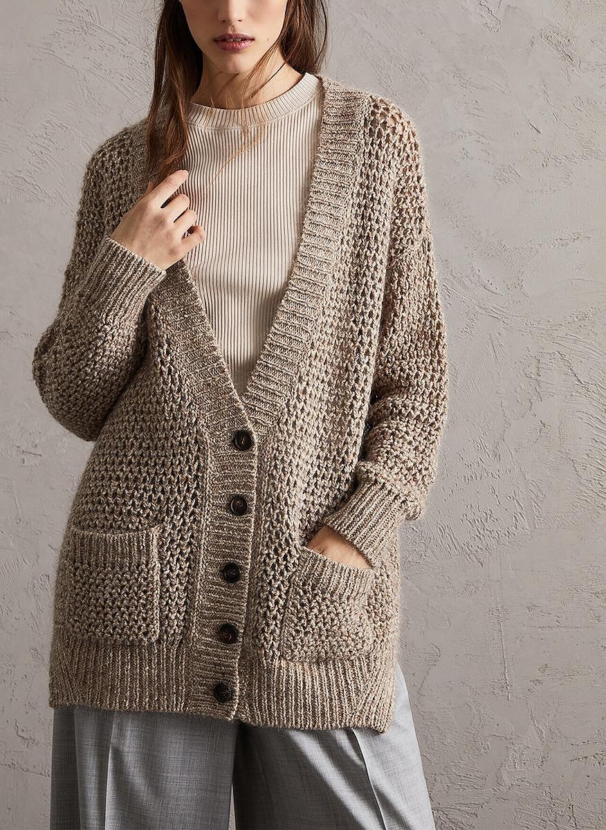 Жилетка с блестящи нишки Brunello Cucinelli