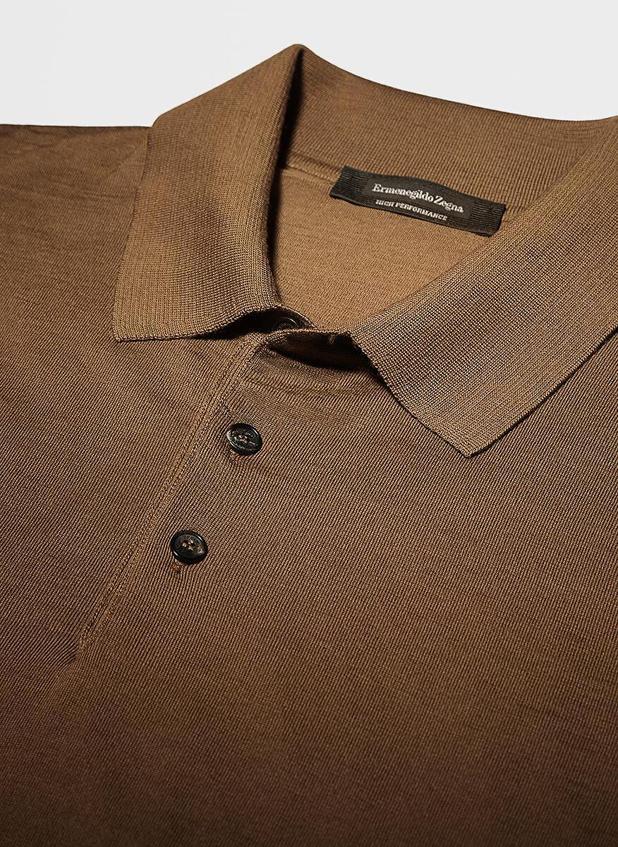 Полошърт от памук и коприна Ermenegildo Zegna