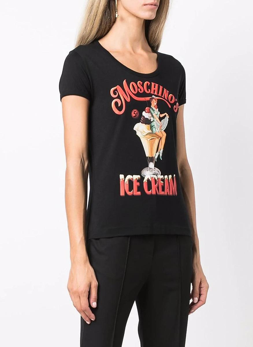 Тишърт с принт Moschino Couture