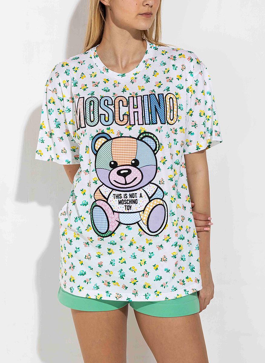 Тишърт с принт Moschino
