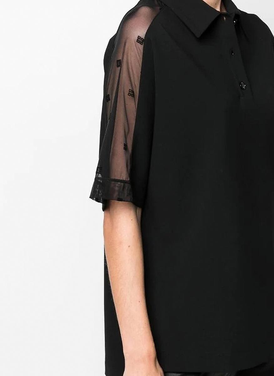 Полошърт с прозрачен детайл Givenchy
