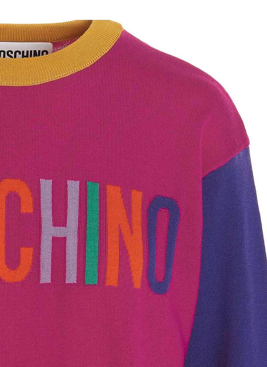 Рокля с лого принт Moschino