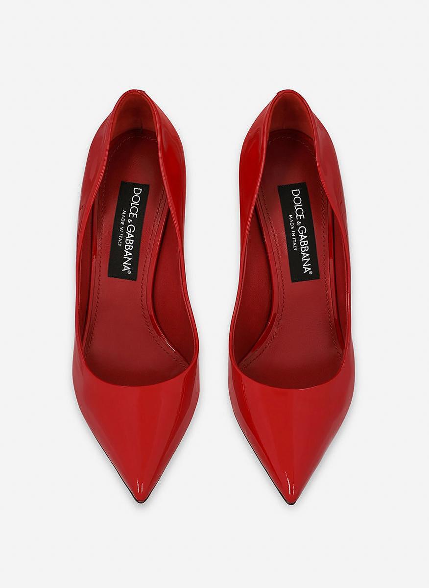 Обувки на ток с лого Dolce&Gabbana