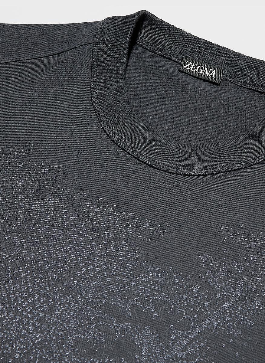 Тишърт с абстрактен принт Zegna