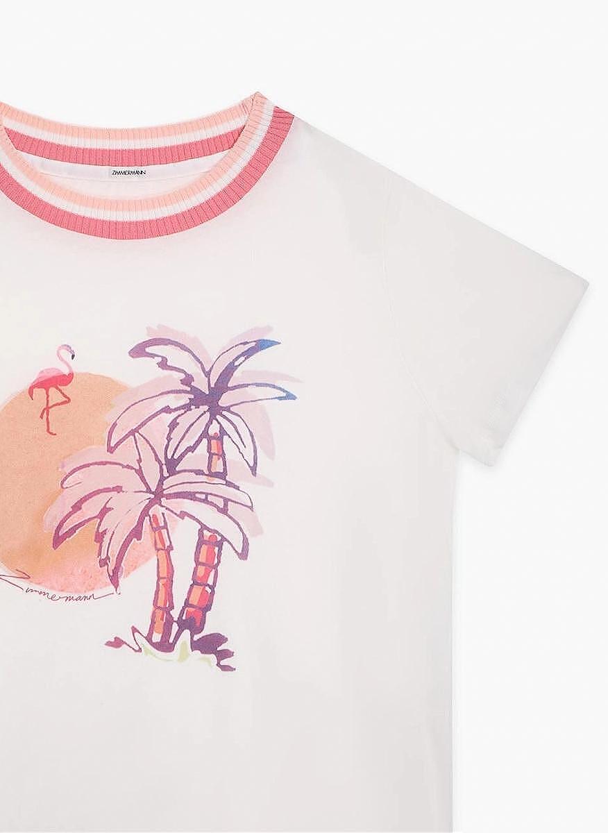 Тишърт с `Pattie` принт Zimmermann Kids
